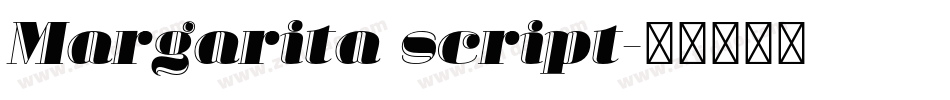 Margarita script字体转换